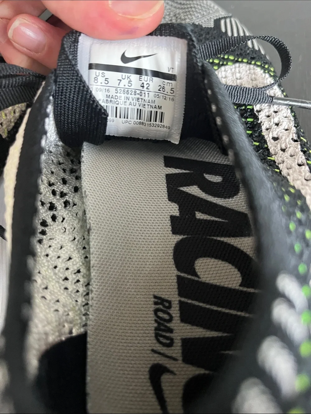 Nike Flyknit Sneakers - Black, White & Neon Green